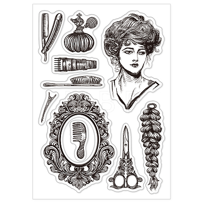 Custom PVC Plastic Clear Stamps DIY-WH0448-0260-1