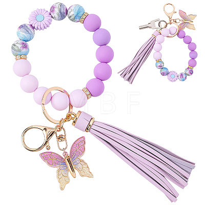 1Pc Acrylic & Silicone Keychains HJEW-BM0001-63-1