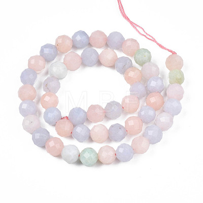 Natural Morganite Beads Strands G-R460-014-01-1