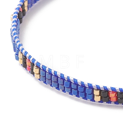 Handmade Japanese Seed Baided Beaded Bracelet for Women BJEW-MZ00019-02-1