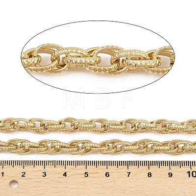 304 Stainless Steel Textured Rope Chains CHS-C022-03G-1