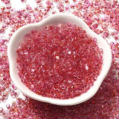 Transparent Baking Paint Glass Seed Beads SEED-A033-06A-01-1