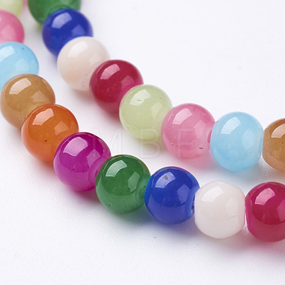 Glass Beads Strands GLAA-D085-6mm-1