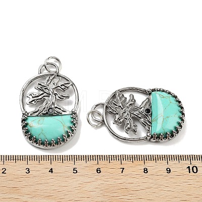 Synthetic Turquoise Bag Pendants G-Q163-06AS-01-1