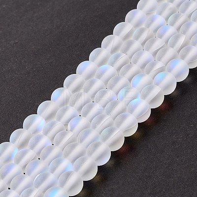 Synthetic Moonstone Beads Strands G-E573-01A-08-1