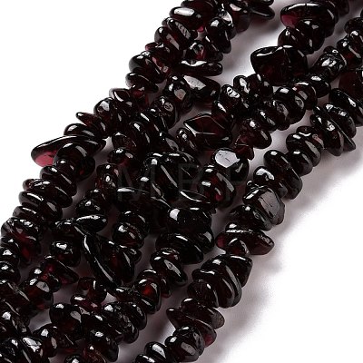 Natural Garnet Beads Strands F065-01-1
