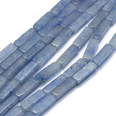 Dyed & Heated Natural Blue Aventurine Beads Strands G-F631-E01-02-1