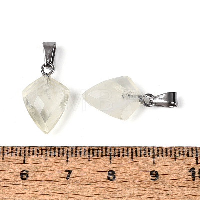 Natural Lemon Quartz Pendants G-N349-18P-05-1