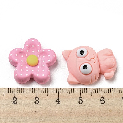Opaque Resin Decoden Cabochons RESI-F052-A04-1