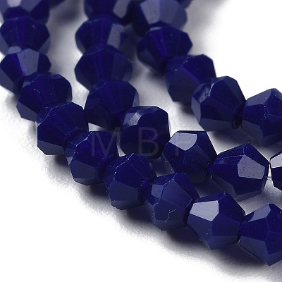 Opaque Solid Color Imitation Jade Glass Beads Strands GLAA-F029-P4mm-10-1