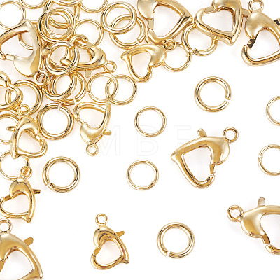 16Pcs Brass Lobster Claw Clasps KK-TA0009-16-1