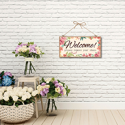 Printed Wood Hanging Wall Decorations WOOD-WH0115-13E-1