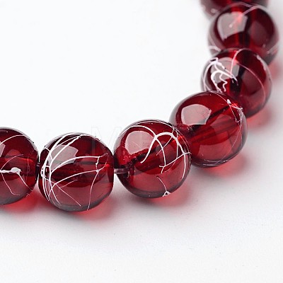 Drawbench Transparent Glass Beads Strands GLAD-Q012-8mm-23-1