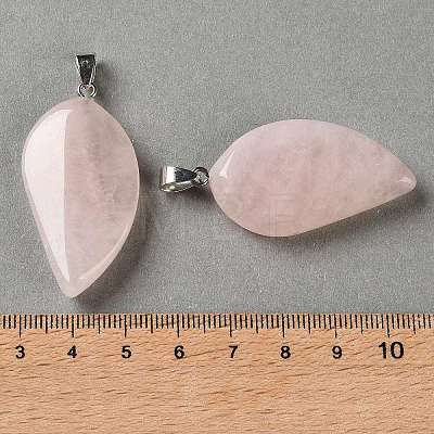 Natural Rose Quartz Pendants GG-CBACB71-05P-21-1
