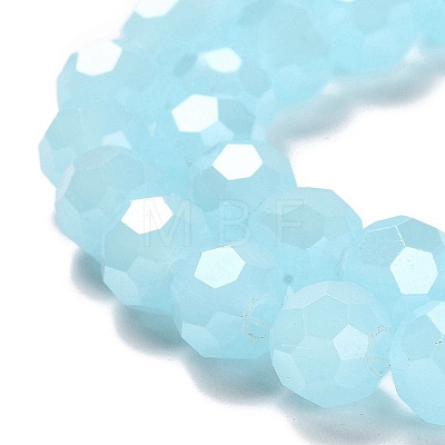Electroplate Glass Beads Strands EGLA-A035-J8mm-A09-1
