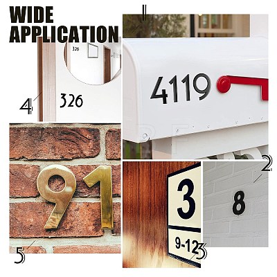 Stainless Steel Home Address Number DJEW-WH0010-06EB-1