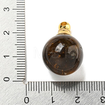 Natural Tiger Eye Perfume Bottle Pendants G-K338-22G-07-1