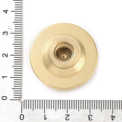 Golden Plated Brass Wax Sealing Stamp Head KK-K363-01G-02-1