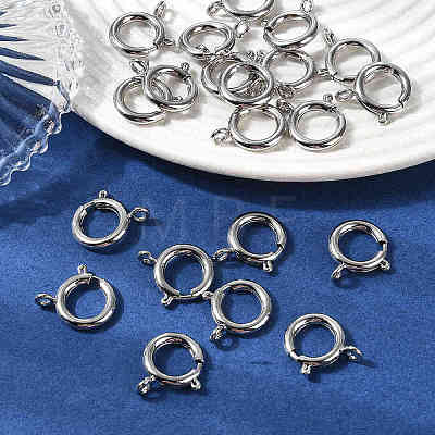 SHEGRACE Brass Spring Ring Clasps XGRPCN018-224P-1