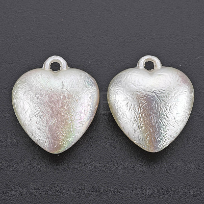 Electroplated ABS Plastic Imitation Pearl Pendants X-KY-T023-008A-01-1