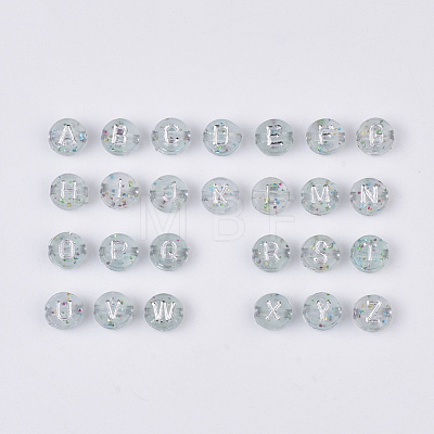 Plating Transparent Acrylic Beads X-TACR-T008-01B-1