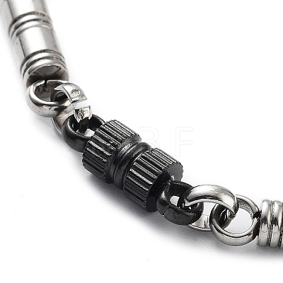 304 Stainless Steel Link Chain Bracelet BJEW-Z023-02A-1