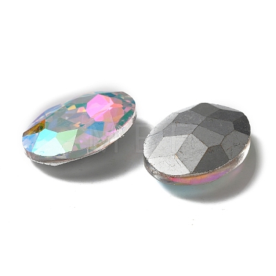 Pointed Back Glass Rhinestone Cabochons DIY-WH0043-57E-01-1
