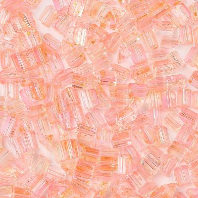 Transparent Spray Painted Glass Seed Beads SEED-L011-10A-10-1