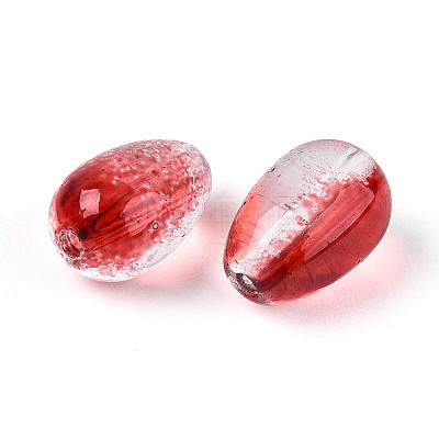 Baking Paint Transparent Glass Beads DGLA-N014-10B-1