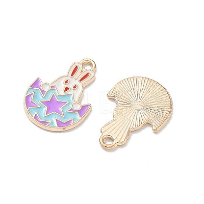 Easter Alloy Enamel Pendants ENAM-I055-01KCG-09-1