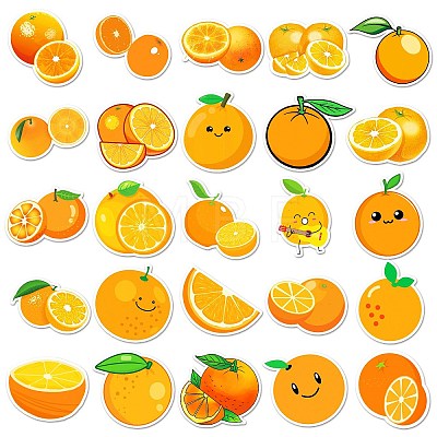 PVC Self-adhesive Fruit Cartoon Stickers STIC-PW0011-20-1