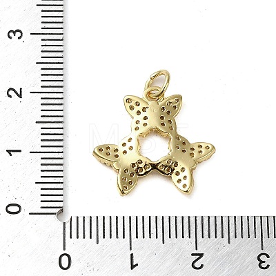 Brass Micro Pave Clear Cubic Zirconia Pendants LS-KK-U005-01O-G-1