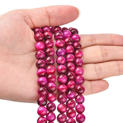 Natural Rose Tiger Eye Beads Strands LS-G-G099-8mm-3-1