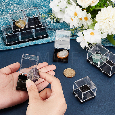 Acrylic Display Case Specimen Box CON-WH0095-122-1