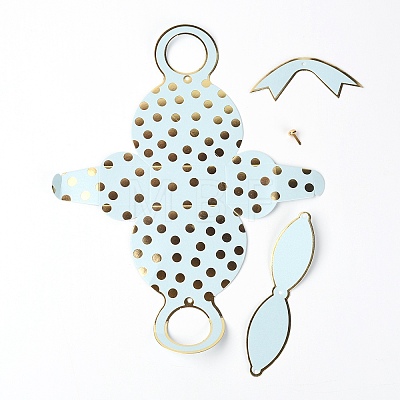 Handbags Shape Polka Dot Pattern Paper Candy Gift Fold Bags X1-BT-TAC0001-02A-1