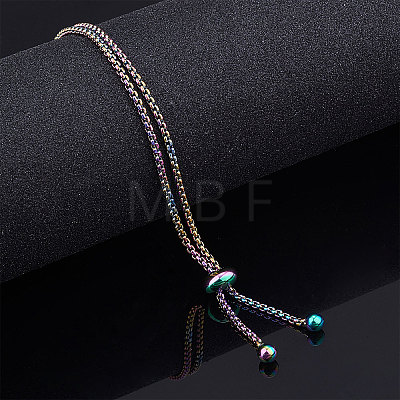 Stainless Steel Slider Bracelet/Bolo Bracelet Making MAK-CJ0002-02-1