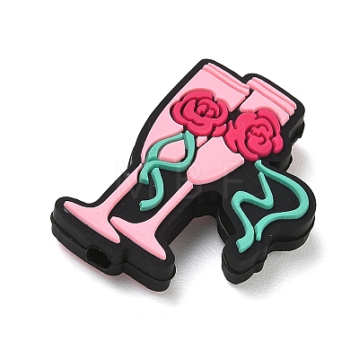 Valentine's Day Silicone Beads SL-CBACE28-04D-1