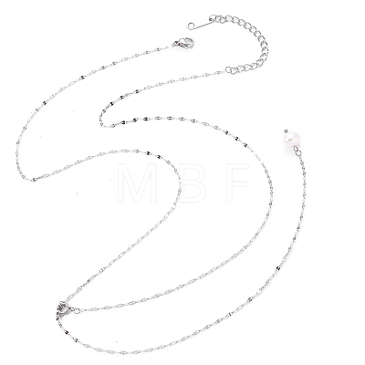 304 Stainless Steel Lariat & Y Necklace NJEW-OY002-31P-1