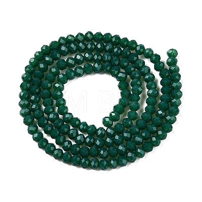 Opaque Solid Color Imitation Jade Glass Beads Strands EGLA-A044-P2mm-D09-1