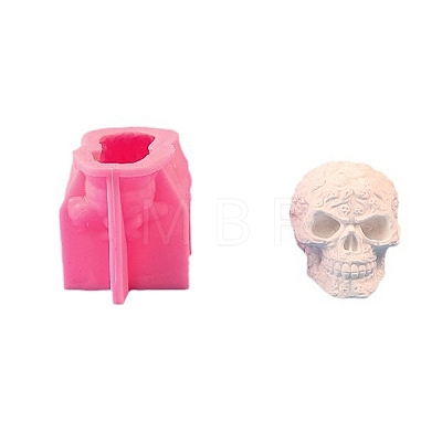 DIY Food Grade Skull Candle Silicone Molds PW-WG93F69-01-1