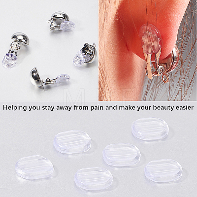 120Pcs Comfort Silicone Earring Pads FIND-SP0001-03-1