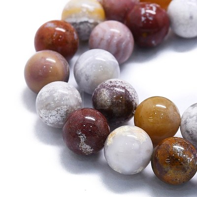 Natural Ocean Jasper Beads Strands G-P457-C03-06-1