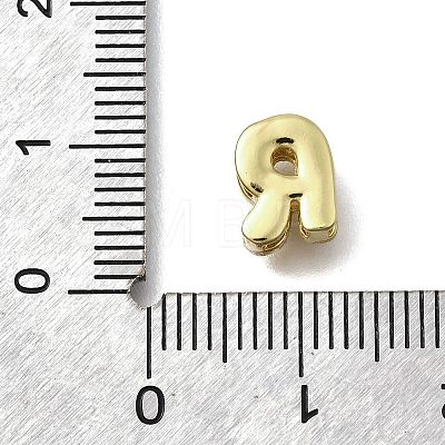 Brass Micro Pave Cubic Zirconia Letter Pendants KK-D295-32G-18-1