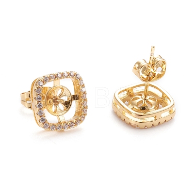 Brass Finger Ring & Pendants & Stud Earrings Findings KK-K243-02G-1