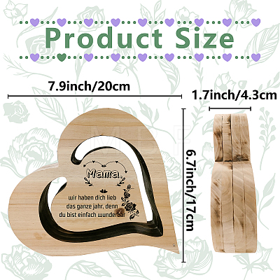 DIY Unfinished Wood Heart Cutouts WOOD-WH0035-002-1