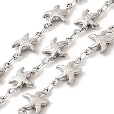 304 Stainless Steel Starfish Link Chains CHS-C016-24P-1