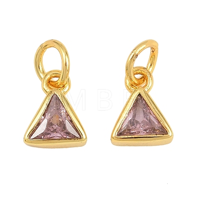 Brass Pave Cubic Zirconia Charms CU-CBA3D67-10G-1