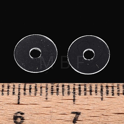 50Pcs Transparent PVC Insulating Gaskets PVC-T006-8mm-01-1
