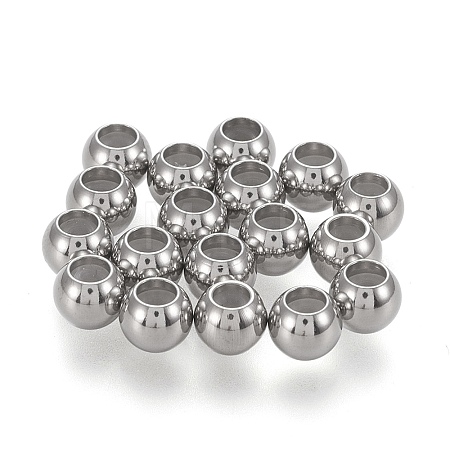 202 Stainless Steel Beads X-STAS-K204-02D-P-1