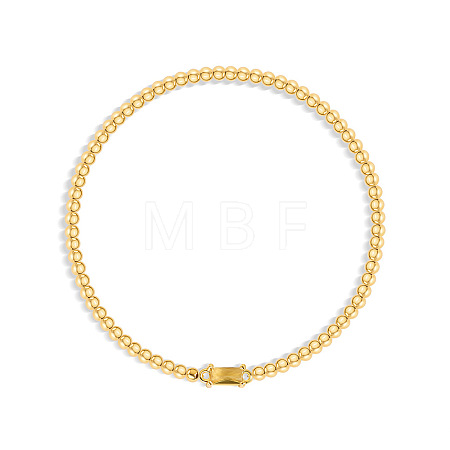 Birthstone 304 Stainless Steel Pave Cubic Zirconia Link Bracelets FS-WG4804B-12-1